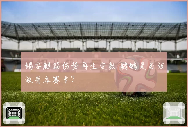 锡安腿筋伤势再生变数 鹈鹕是否该放弃本赛季？